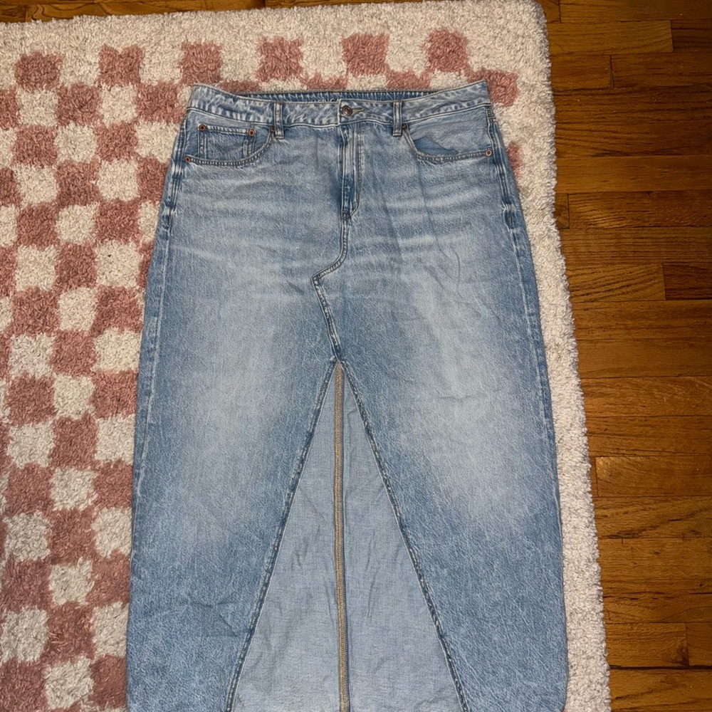 American Eagle Outfitters Light Blue Denim Skirt